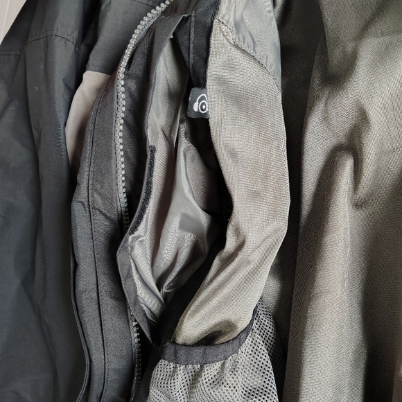 Columbia Interchange Bugaboo Omnitech Men's Jacket Large Black Gray Gorpcore - Picture 3 of 16
